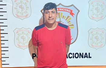 Fabio Ramón Benítez Gauto, alias Máster, imputado por el homicidio de Marcio Ariel Sánchez Giménez, alias Aguacate.
