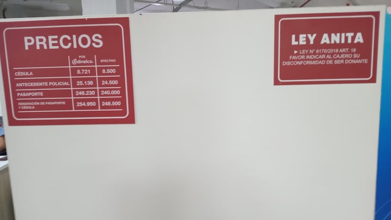 Identificaciones admite pagos con POS, pero se cobra un “extra”