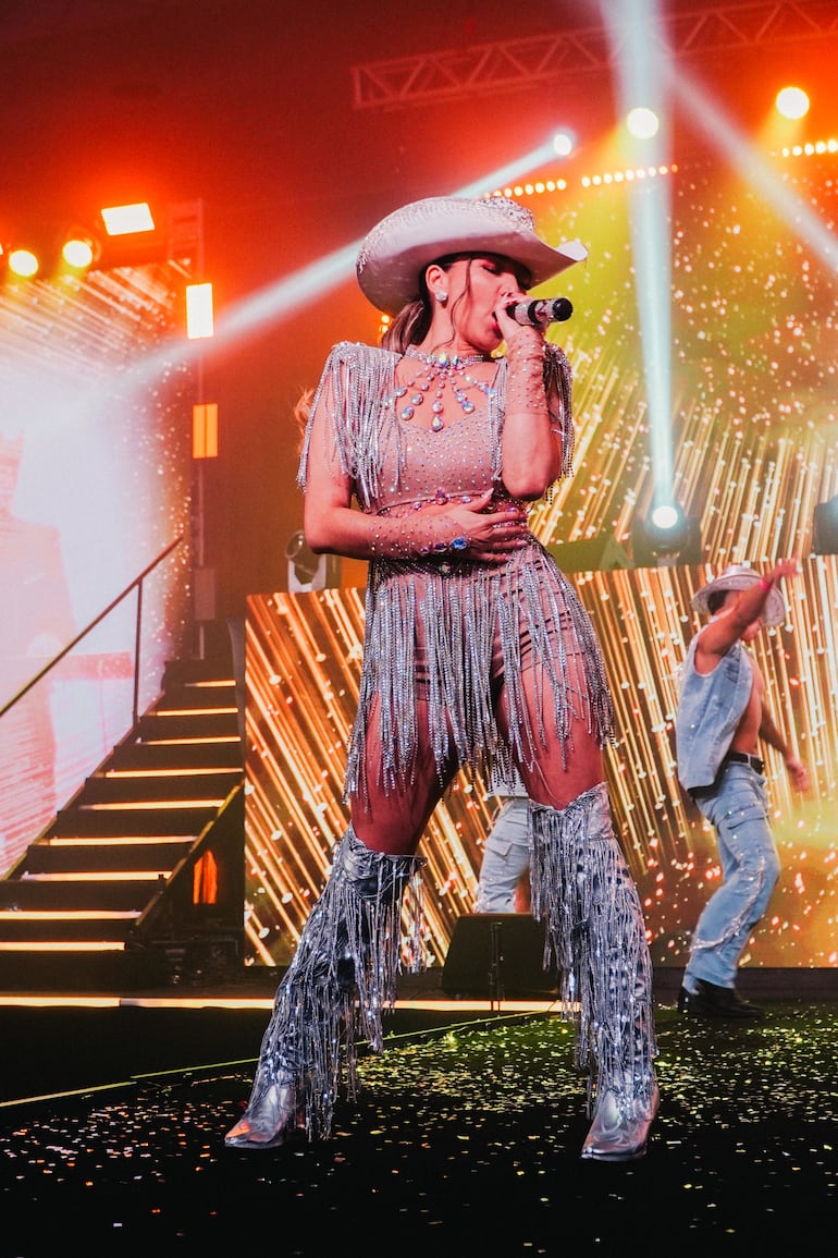 Marilina Bogado al cierre del evento.