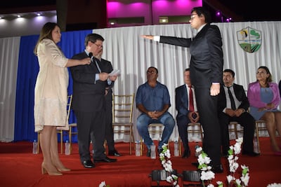 Edgar Torres Arguello asumió como intendente de Santa Rita y el juramente fue ante miembros del Tribunal Electoral.