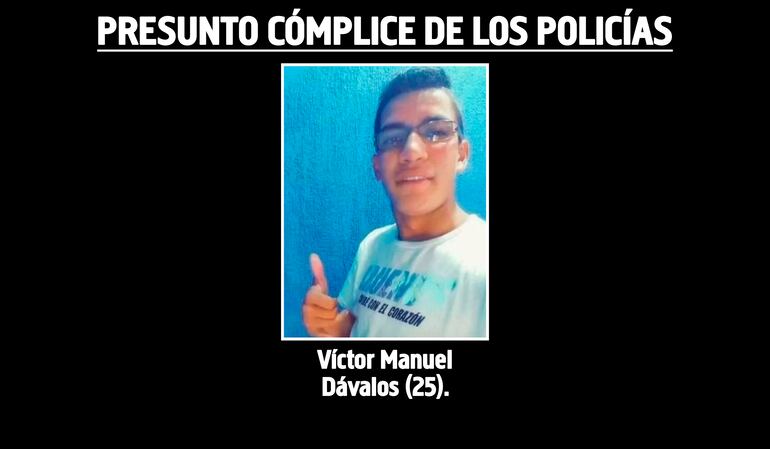 Víctor Manuel Dávalos (25), supuesto cómplice de los policías, quien habría conducido a una trampa al chofer de Bolt.