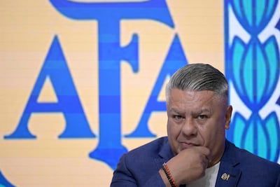 El presidente de la Asociación del Fútbol Argentino (AFA), Claudio “Chiqui” Tapia.