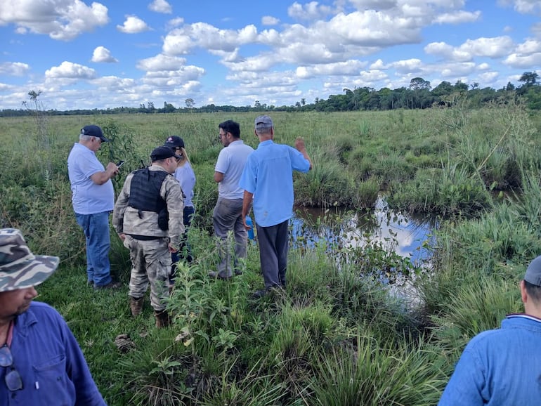 Allanamiento arrozal Borja