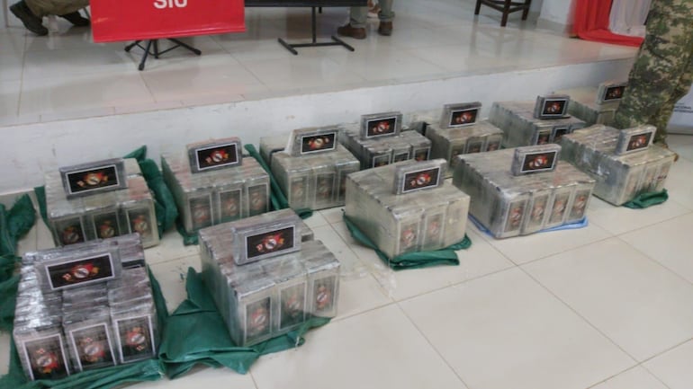 Parte de la carga de 475 kilos de cocaína incautada en la Operación Pescador, cuando cayó Atilano Arteta.