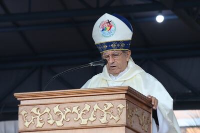 Monseñor Ricardo Valenzuela evento que difunden en su nombre.