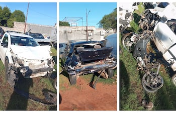 Triple choque en Mariano Roque Alonso deja dos heridos y un conductor ebrio detenido