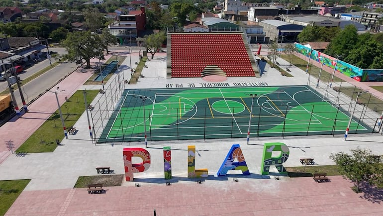 Vista aérea del complejo Centro Cultural y Recreativo, que ya forma parte de un lugar turístico.