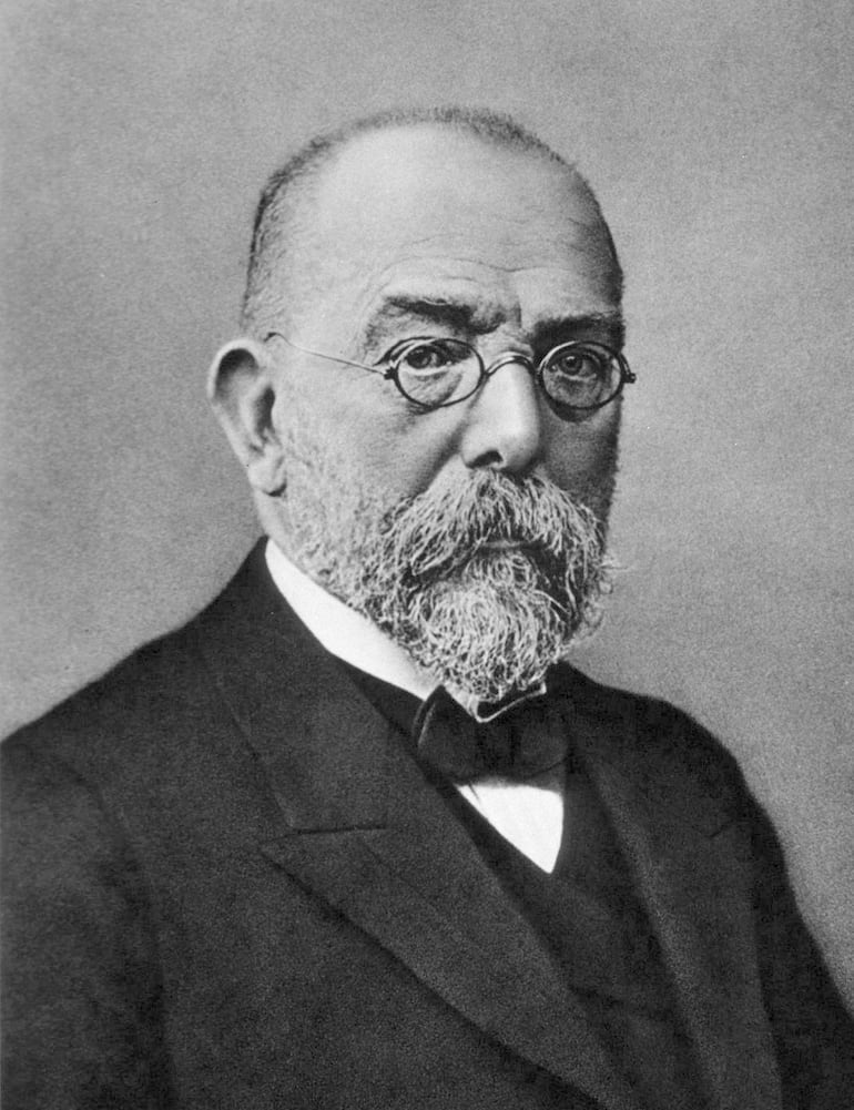 Médico y microbiólogo alemán Robert Koch.