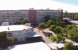 Vista aérea del Hospital Central del IPS.