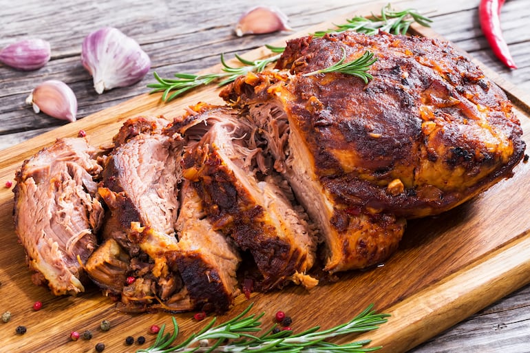 Bondiola al horno.