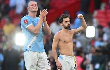 Erling Haaland y Bernardo Silva, dos de las principales figuras del Manchester City.