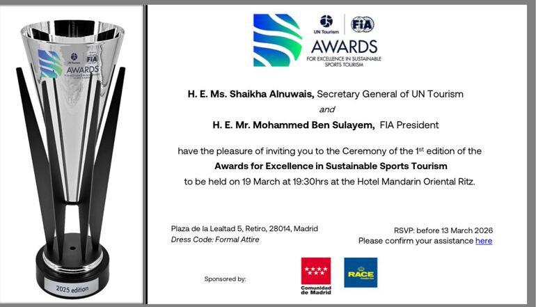 Premio al Rally del Paraguay.