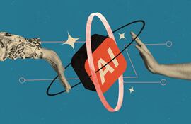 Concepto de IA para crear imágenes.