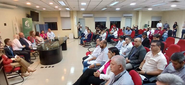 La presencia de autoridades del Ministerio de Salud, esta tarde por Ciudad del Este. 