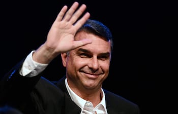 Candidato presidencial brasileño Flávio Bolsonaro.
