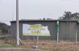 Uno de los reservorios del acueducto del Chaco.