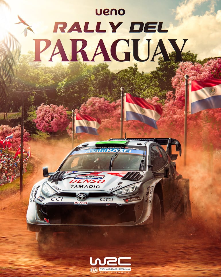 Gran póster del Rally del Paraguay que develó la organización del WRC.