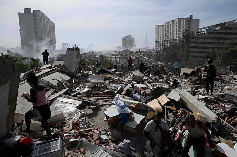 Devastación tras el terremoto que azotó Venezuela.