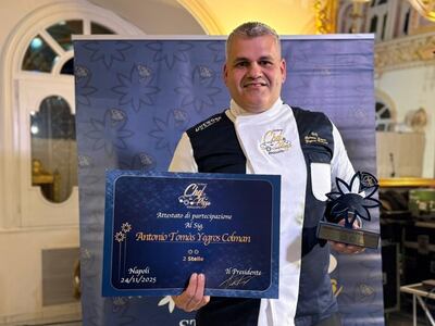 Chef Antonio Tomas Yegros.