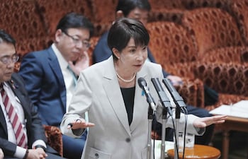 Sanae Takaichi, primera ministra de Japón.