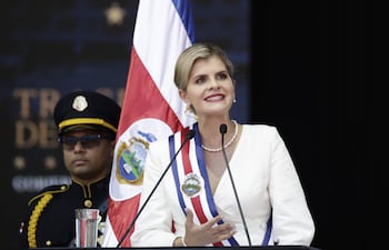 La presidenta de Costa Rica, Laura Fernández