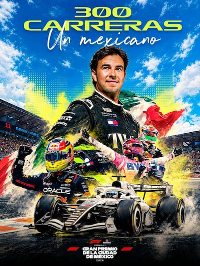 “Checo” Pérez, con ganas de celebrar en México su Gran Premio 300 - ABC ...