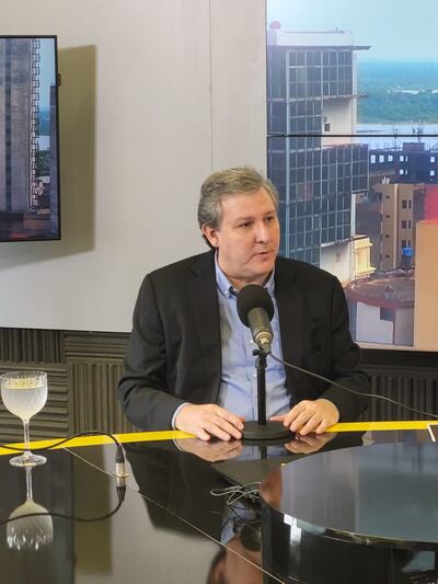 Rafael Filizzola en el programa No Tiene Nombre con Marcos Cáceres y Edgardo Romero.