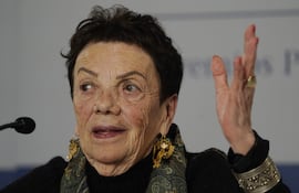 La fotógrafa mexicana Graciela Iturbide durante la conferencia de prensa que ofreció antes de recibir el Premio Princesa de Asturias de las Artes, que será entregado este viernes.