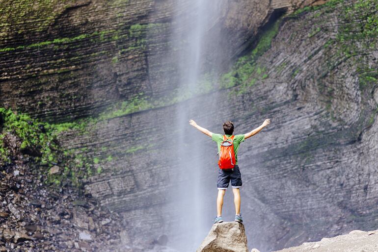 Cascadas de Gocta, una de las cascadas más altas del mundo, ubicada en la región Amazonas del norte de Perú