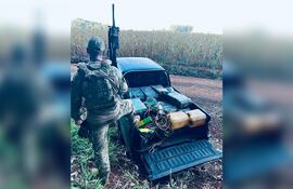 Los intervinientes brasileños incautaron 536 kilos de marihuana.