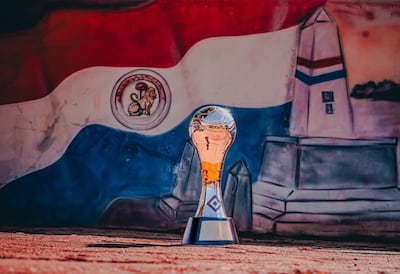 Trofeo de la Copa Paraguay. El evento otorga al campeón una plaza a la Copa Libertadores, con la salvedad que el clasificado debe ser un club de la máxima categoría.