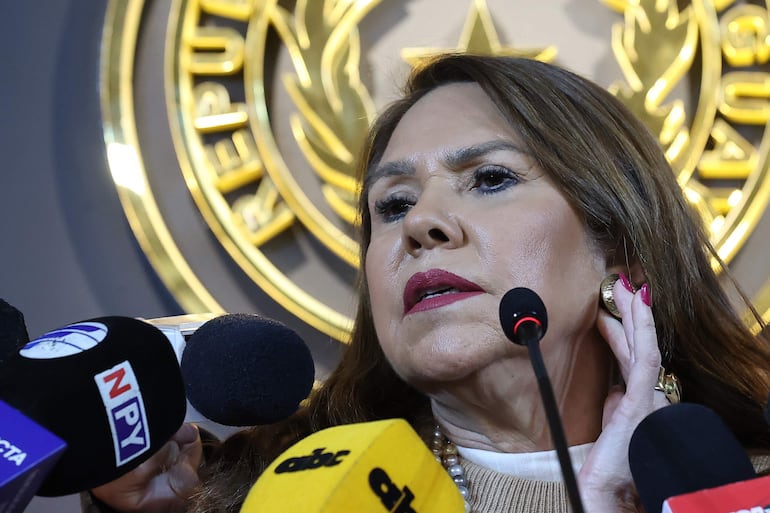 La senadora Celeste Amarilla.