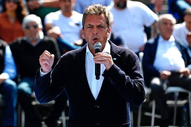 Ministro de Economía y candidato presidencial, Sergio Massa. 