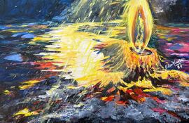 Una de las obras de Elsa Méndez, que será parte de la muestra junto a creaciones de sus colegas.