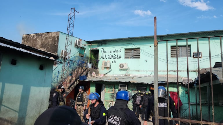 Fotos del pabellón D Alta - "La Jungla"- de la Cárcel de Tacumbú. Foto: Fiscalía.