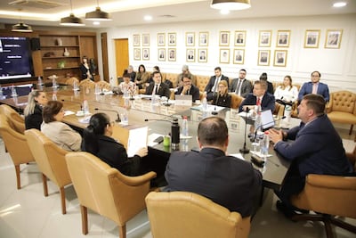 La comisión antimafia de títulos falsos recibió al titular de la Aneaes, José Duarte.