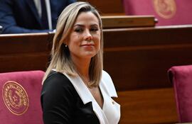 Lizarella Valiente, senadora colorada cartista.