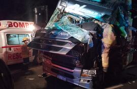 accidente camiones Yataity del Norte