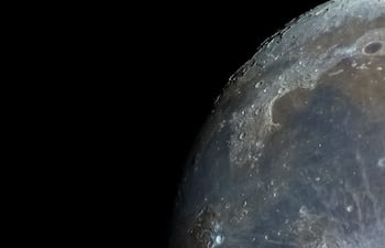 Oceanus Procellarum, Sinus Iridum y el famoso cráter Aristarchus, imagen ilustrativa.