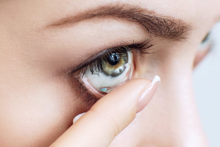 Lentes de contacto.