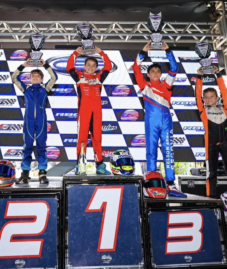 Podio final de la categoría Cadete.