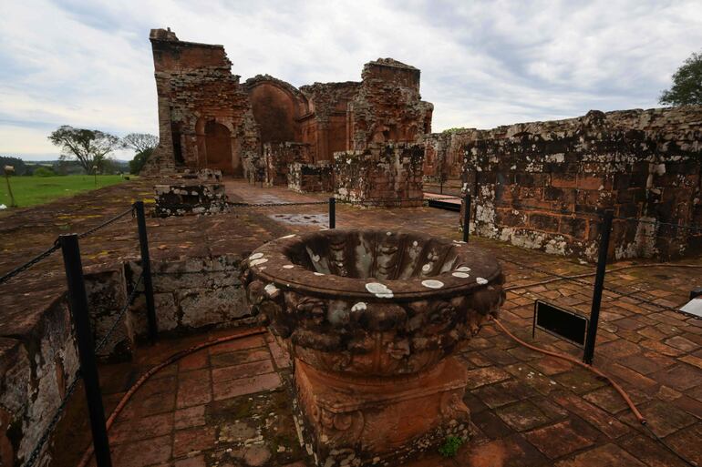 Misión Jesuítica de Santísima Trinidad. (Photo by Luis ROBAYO / AFP)