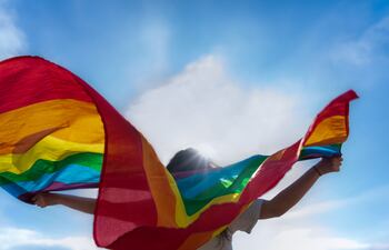 Bandera del orgullo gay.