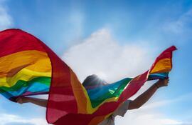 Bandera del orgullo gay.