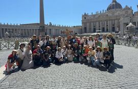 Jóvenes de la Arquidiócesis de Asunción en Roma para el jubileo.
