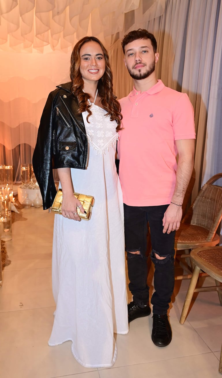 Chiara Alliana junto con Guillermo Scorza. 