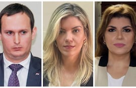 Fiscales Giovanni Grisetti, Nathalia Silva y Yeimy Adle, encargados del caso metrobús.