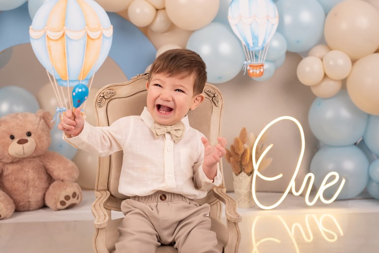 El cumpleñaero Mark Isaías, hijo de Ronaldo Dejesús y Celeste Villalba. (Instagram/Celeste Villalba)