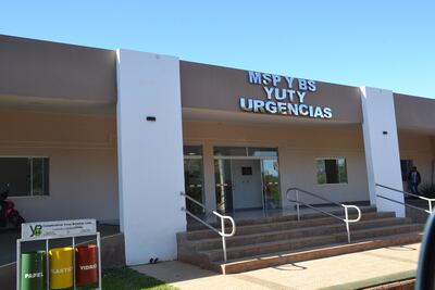 Hospital Distrital de Yuty donde llegó el cuerpo sin vida del menor de 10 años.