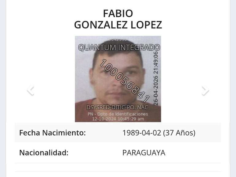 Fabio González López, herido por un sicario en Villa Ygatimí.